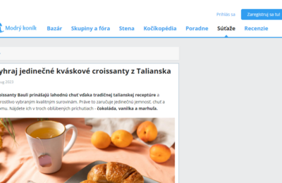 Vyhraj jedinečné kváskové croissanty z Talianska