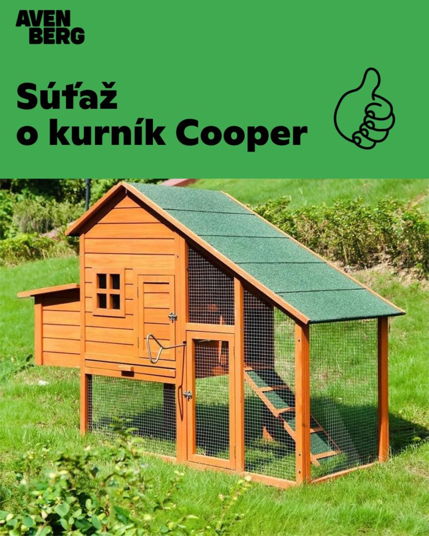 Súťaž o parádny kurník Cooper v hodnote 225 EUR