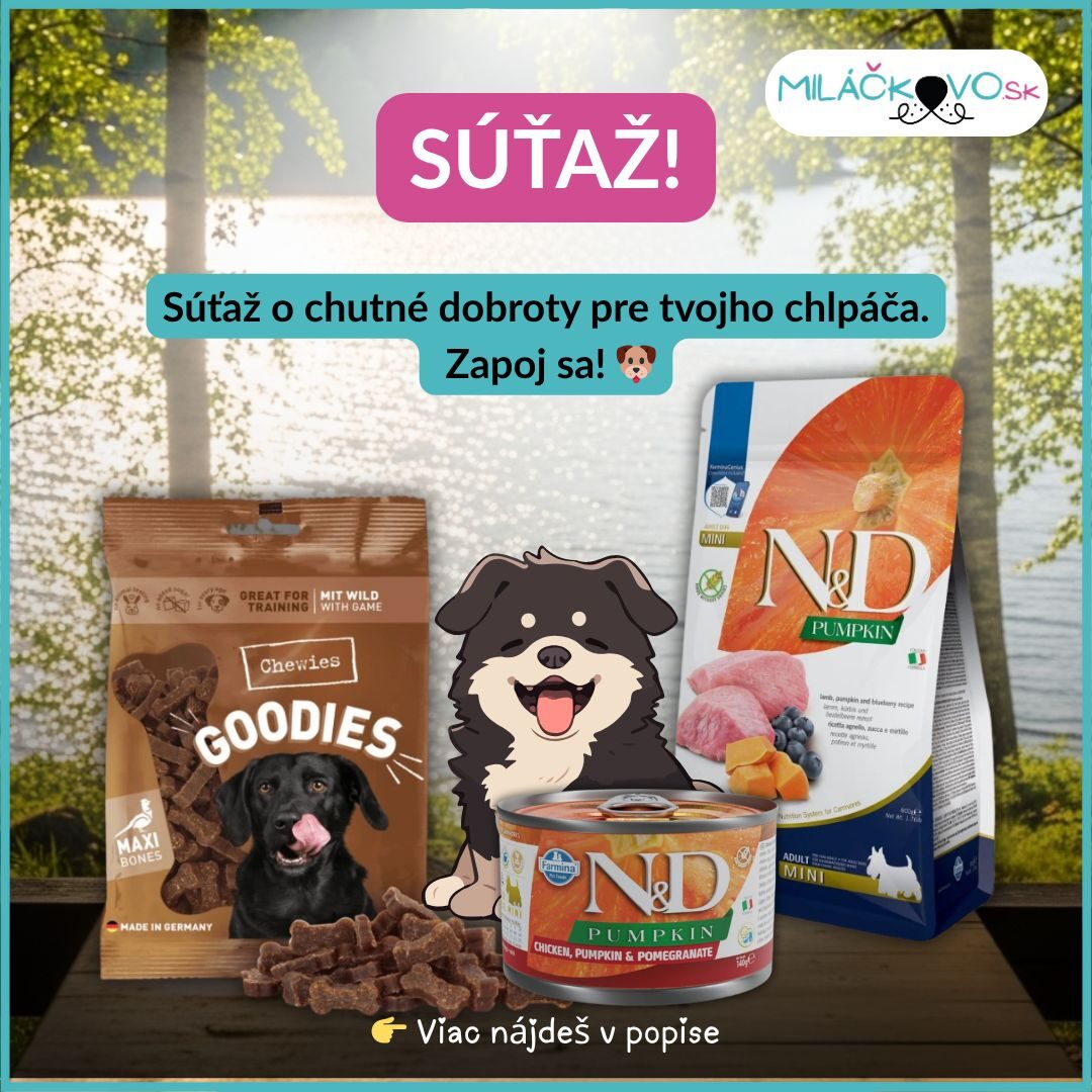 SÚŤAŽ o chutné dobroty pre tvojho psíka
