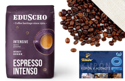 Súťaž o balíček s kávou Eduscho Espresso Intenso a darčekovú kartu (10€)