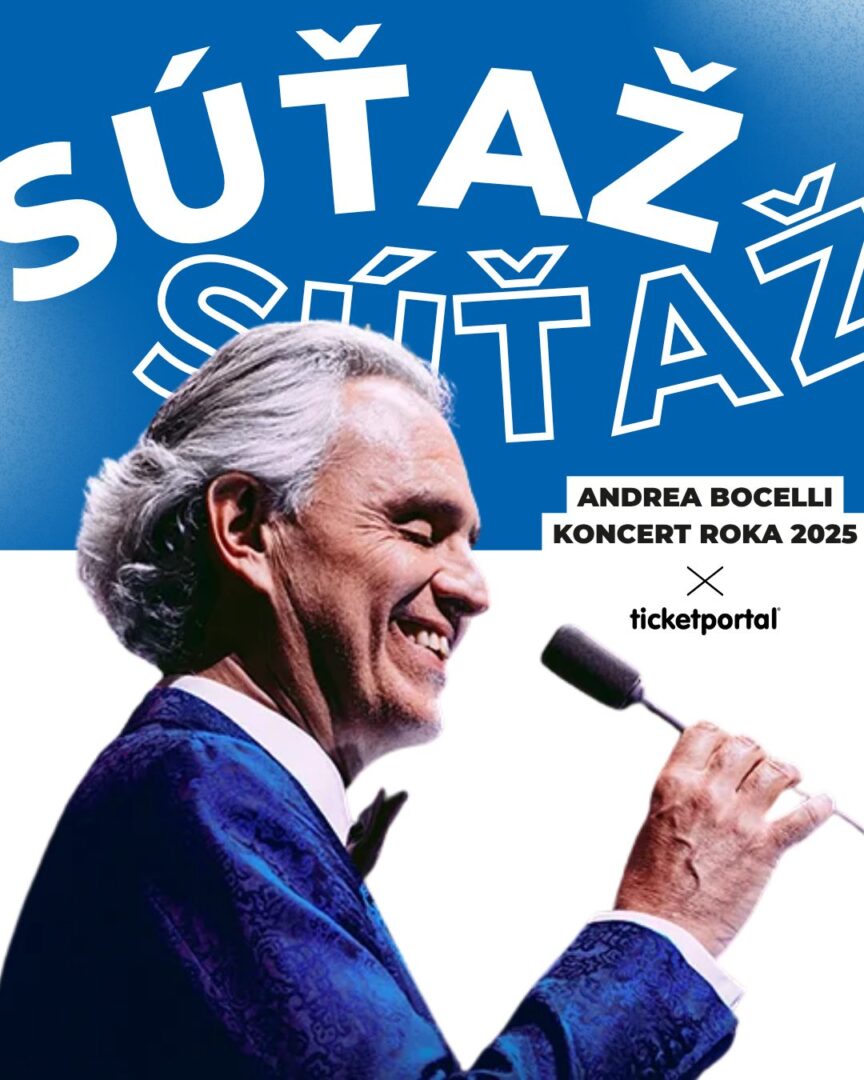 Vyhraj dve vstupenky na koncert legendárneho talianskeho tenoristu Andreu Bocelliho