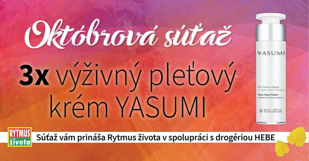 Súťaž o regeneračný a výživný krém s ryžovým olejom značky YASUMI