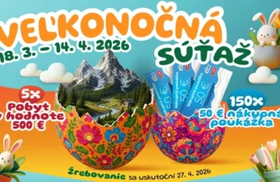 Vyhrajte pobyt alebo nákupnú poukážku v hodnote 50 €