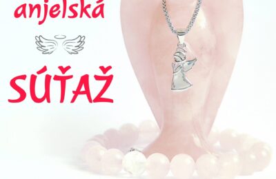 MÁJOVA SÚŤAŽ o celú sadu, ktorú tvorí strieborný prívesok anjela s retiazka