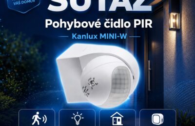 Súťaž o pohybové čidlo PIR Kanlux MINI-W