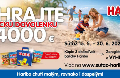 Letná súťaž HARIBO: Vyhrajte rodinnú dovolenku za 4 000 €