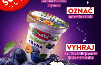 SÚŤAŽÍME O NOVINKU SABI JOGURT SLIVKA