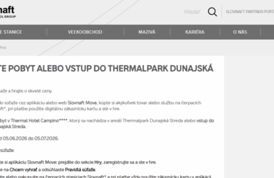 Súťaž o víkendový pobyt v Thermalparku Dunajská Streda!
