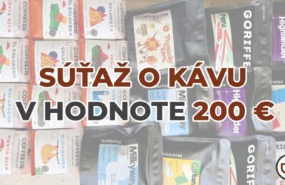 Súťaž o kávu v hodnote 200 €, registrácia zadarmo