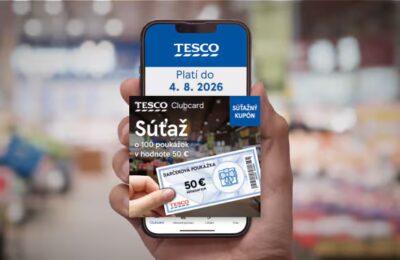 Vyhrajte Tesco poukážku v hodnote 50 € s aplikáciou Clubcard