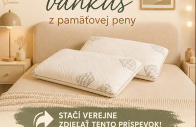 Súťaž o ortopedický vankúš z pamäťovej peny