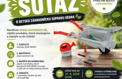 SÚŤAŽ O DETSKÚ ZÁHRADNÍCKU SÚPRAVU DEDRA!