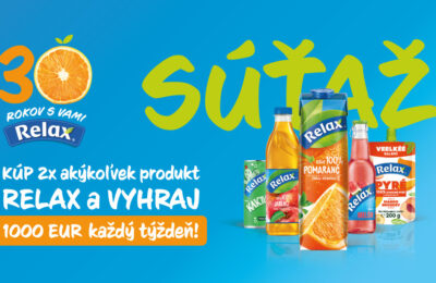 Relax 30 rokov: súťaž o 1 000 EUR každý týždeň