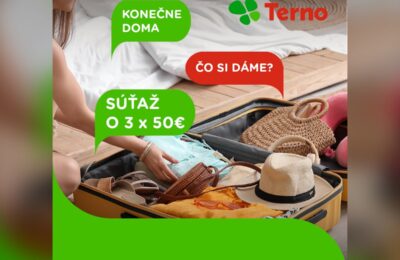 SÚŤAŽ Terno: Prázdny kufor, ešte prázdnejšia chladnička – vyhrajte 3× 50 € kredit na nákup