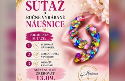 SÚŤAŽ Earrings By Miriama: vyhrajte ručne vyrábané náušnice
