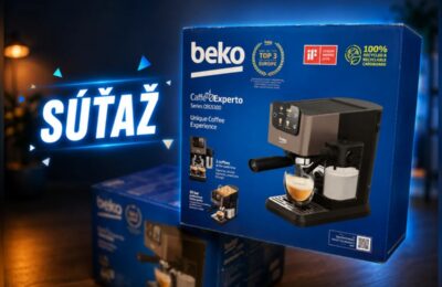SÚŤAŽ TOUCHIT: vyhrajte pákový kávovar Beko Caffé Experto CE5300 (1 výherca)