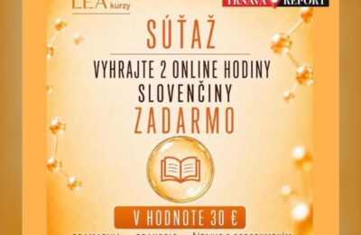 SÚŤAŽ Trnava Report a LEA kurzy: vyhrajte 2 online hodiny slovenčiny (1 výherca)