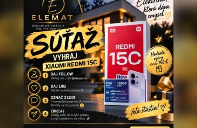 SÚŤAŽ ELEMAT: vyhrajte smartfón Xiaomi Redmi 15C 5G (1 výherca)