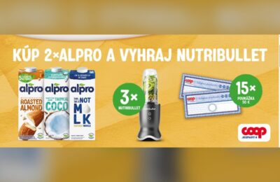 SÚŤAŽ Danone a Alpro v COOP: vyhrajte Nutribullet (3 výhercovia)