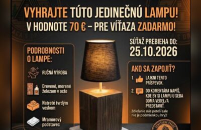 SÚŤAŽ DreVolár: vyhrajte ručne vyrobenú drevenú lampu