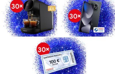 SÚŤAŽ Tesco: vyhrajte kávovar L’OR, smartfón Xiaomi alebo poukážku 100 € (90 výhercov)