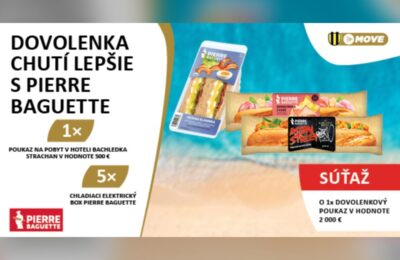 SÚŤAŽ Slovnaft a Pierre Baguette: vyhrajte dovolenkový poukaz 2 000 €