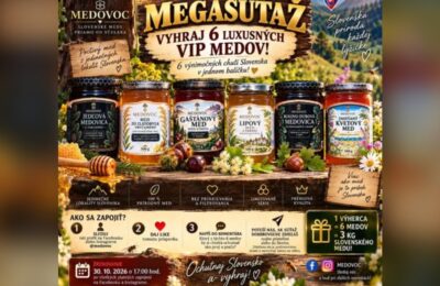 SÚŤAŽ Medovoc: vyhrajte kolekciu 6 prémiových slovenských medov (3 kg)