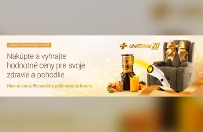 SÚŤAŽ UNIZDRAV: nakúpte a vyhrajte relaxačné polohovacie kreslo (20 výhier)