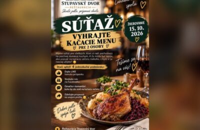 SÚŤAŽ Reštaurácia Stupavský Dvor: vyhrajte kačacie menu pre 2 osoby
