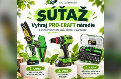 SÚŤAŽ Náradie do záhrady: vyhrajte aku náradie Procraft (3 výhercovia)