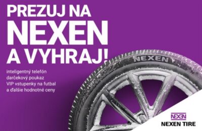 SÚŤAŽ Nexen Tire: kúpte pneumatiky a vyhrajte smartfón, sadu pneumatík či VIP vstup na Slaviu