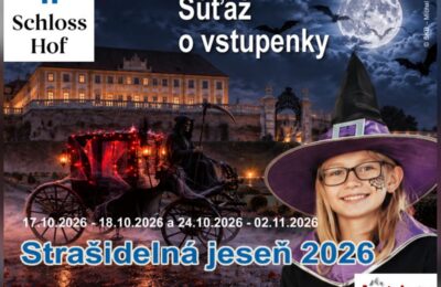 Súťaž o 3x rodinnú vstupenku na Strašidelnú jeseň na zámku Schloss Hof