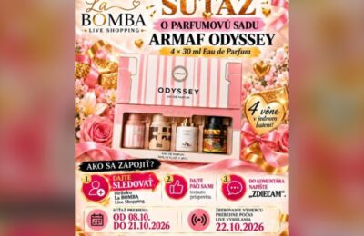 SÚŤAŽ La BOMBA Live Shopping: vyhrajte parfumovú sadu ARMAF Odyssey